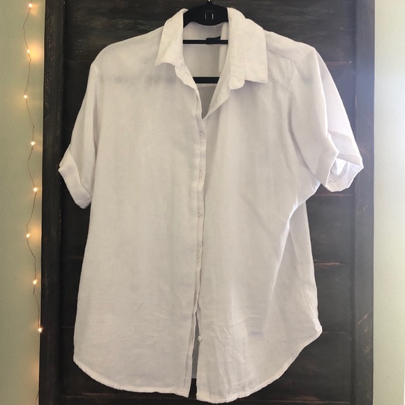 Cotton On White Button Up - Picture 2 of 5